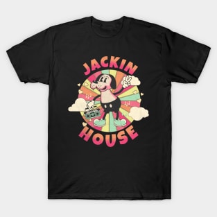 JACKIN HOUSE  - Retro Mascot Dog T-Shirt